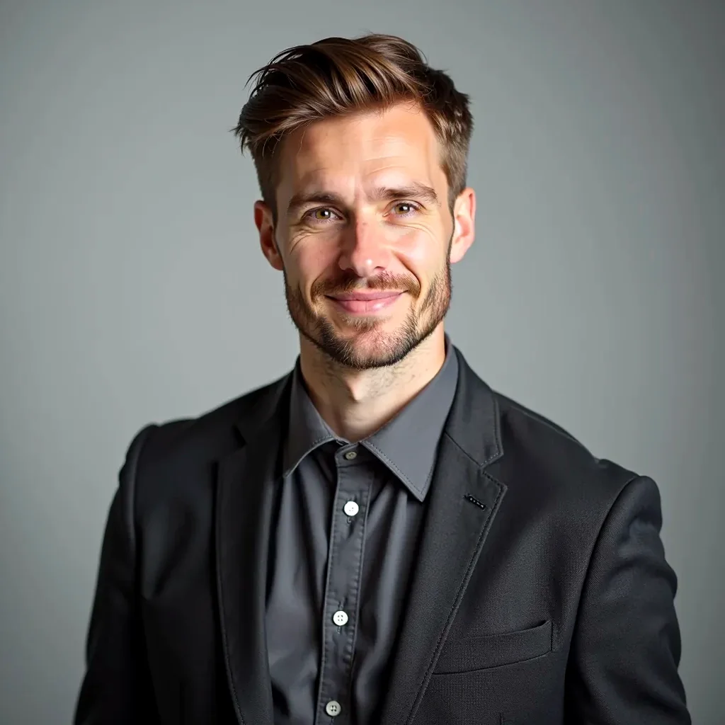 Tomáš Novotný, Senior Fashion and Lifestyle Editor at oddmugcafe, portrait photo